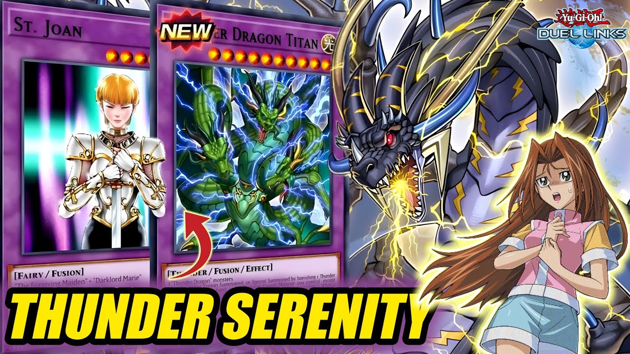 THUNDER DRAGONS ft. ... SERENITY!? BEST SKILL to PLAY! NEW Support & Combos [DUEL LINKS]