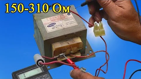 Testing a Microwave Transformer with a Multimeter