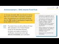 Webinar: Interim Final Rule with Comment Period