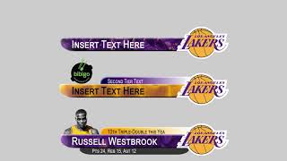 Lakers Lower Thirds GIT Project