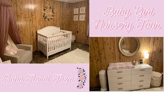 Baby Girl Nursery Tour 2020 | Floral Baby Nursery| Boho Floral