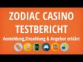 Zodiac Casino Testbericht: Anmeldung & Einzahlung erklärt [4K]