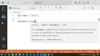 MENGENALI VARIABEL JAVASCRIPT Ms. Suci #part3