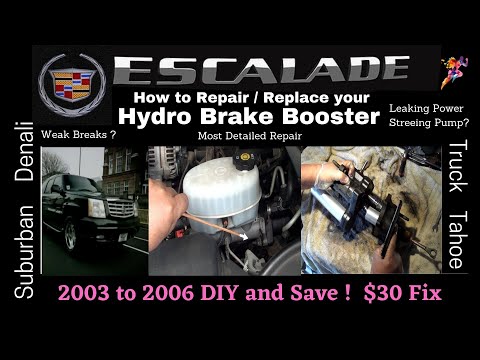 Cadillac Escalade ESV  How to Repair Your Hydro Brake Booster – Leaking Power Steering Pump  $40 Fix
