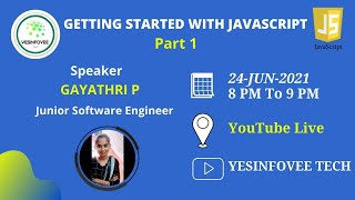 Getting Started With JAVASCRIPT | Part 1 | Tamil