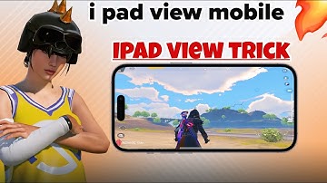 How to get ipad view in pubg mobile 🔥🥵 | Real I pad view and PC view trick new.