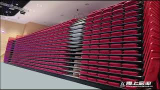 【Mainland】Indoor Gym Bleacher Seating Systems Telescopic Tribune
