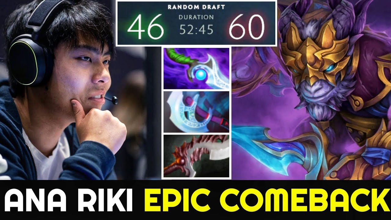 ANA Riki Epic Comeback Hard Game - Perfect teamwork 7.25 Dota 2