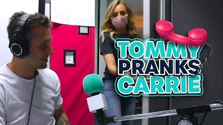 Tommy Little Pranks Carrie Bickmore With Help From A Friend...And It's Hilarious! | Carrie & Tommy