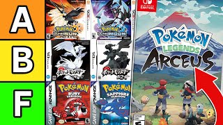 I Rank Every Pokemon Game, Including Legends & BD/SP