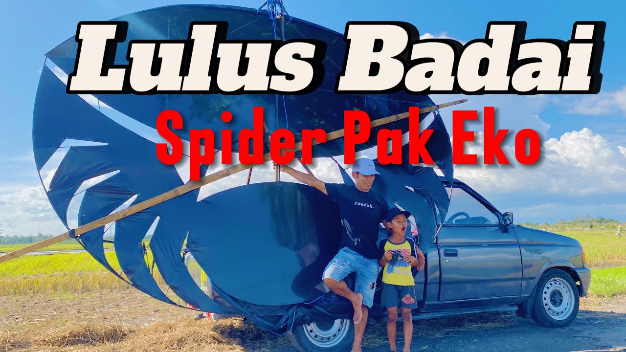 Setting Banyak Drama Akhirnya Layangan Spider Pak Eko Terbang