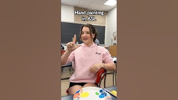 ASL Handpainting with Penn State Sign Language Organization #pennstate #asl #americansignlanguage