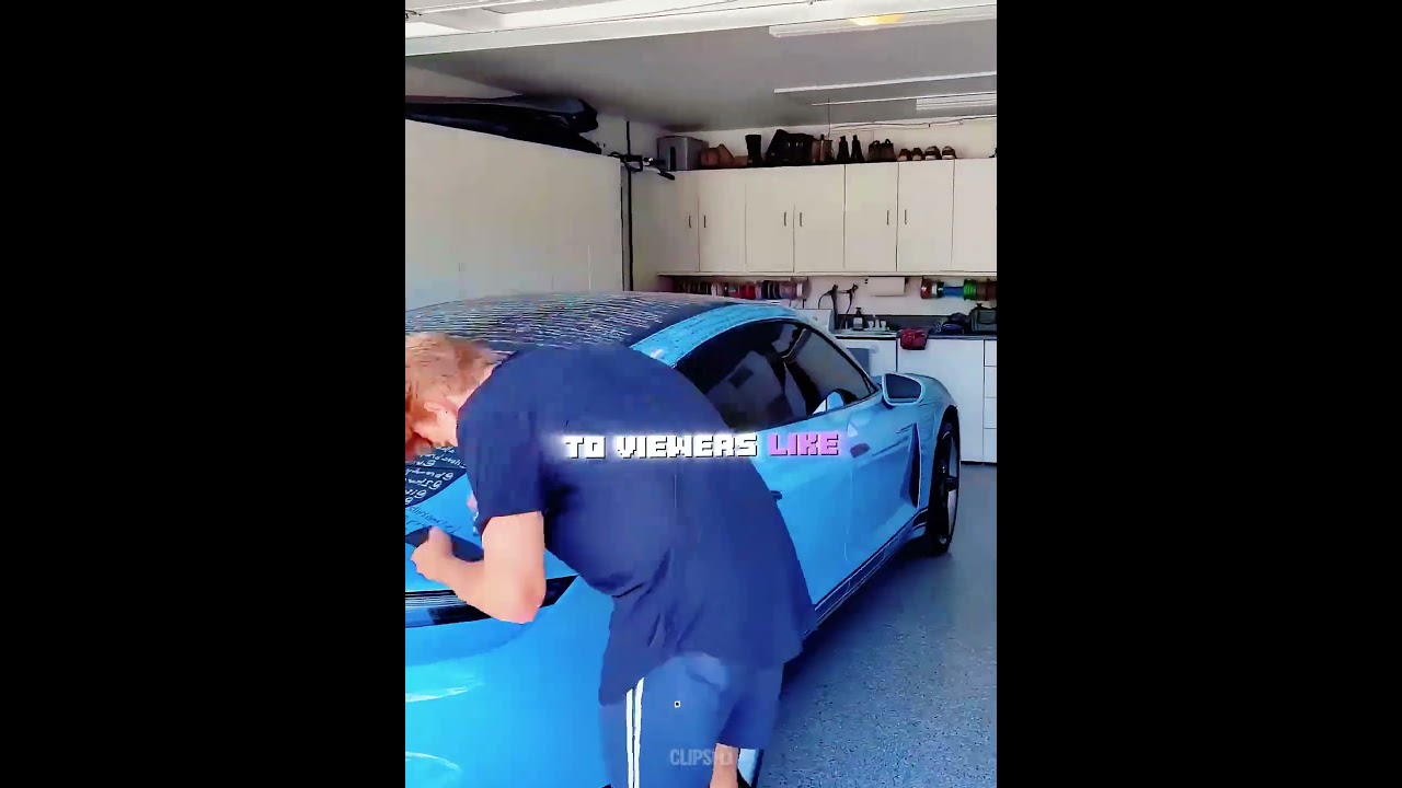 He added a name to his car every time someone subscribed. #usa#shorts