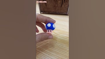 DIY  Mini Mushroom Power Up #shorts #clayarts