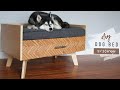 How to Build A Modern DIY Dog Bed With Storage