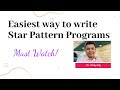 Lec - 14.3 : Patterns in C++ | Star Patterns