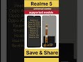 Realme 5 universal combo supported models