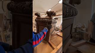 1890er Löwenfuß-Schreibtisch restauriert – #antik #restaurierung #restoration #antiques #möbel