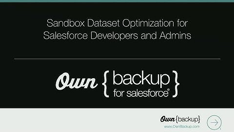 Sandbox Dataset Optimization for Salesforce Developers and Admins