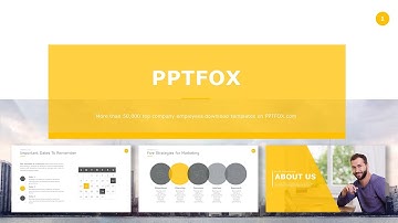 (Video) Yellow Business Company PowerPoint Template