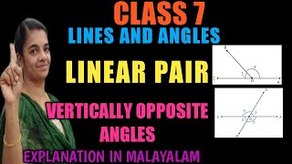 # CLASS 7 MATHS/ LINES AND ANGLES/ LINEAR PAIR/VERTICALLY OPPOSITE ANGLES