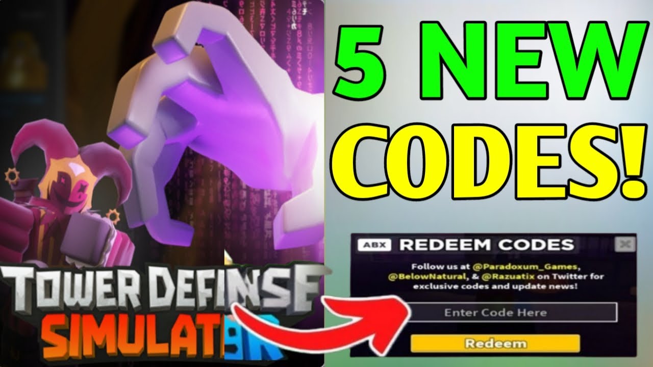 Tower Defense Simulator codes December 2023