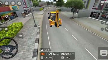 Backhoe Loader Driving Gameplay | Jcb Game Video | Bus Simulator Indonasia
