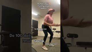 DO SQUATS DAILY 🔥 FAT LOSS + STRONG LEGS | BEGINNER WORKOUT#trending