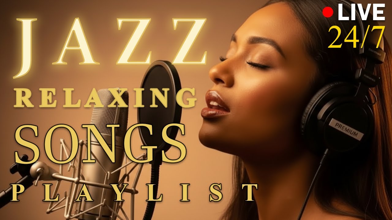 Smooth Jazz Chill Out Lounge with Female Vocals | Soulful Romantic Jazz Songs | LIVE🔴 24/7