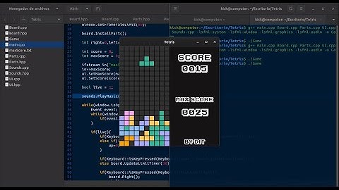 🎮 🕹 Cómo Hacer un Juego de Tetris en C++ - SFML y POO (Programación Orientada a Objetos)