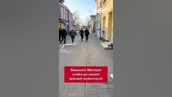 Mentzen ucieka po swoich wiecach!
