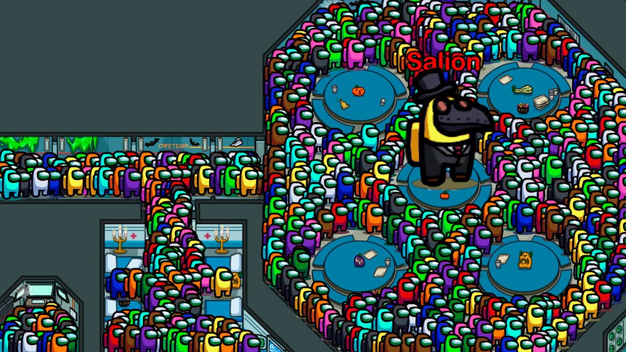 BATTLE ROYALE in AMONG US, but with 10001 PLAYERS