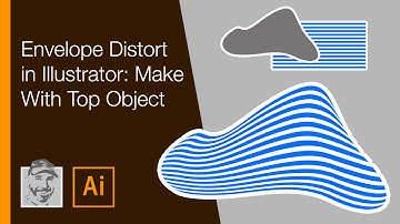 Envelope Distort in Illustrator: Make With Top Object