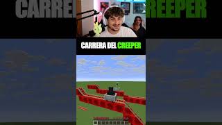 Carrera épica del Creeper en Minecraft 👀 #shorts #meme
