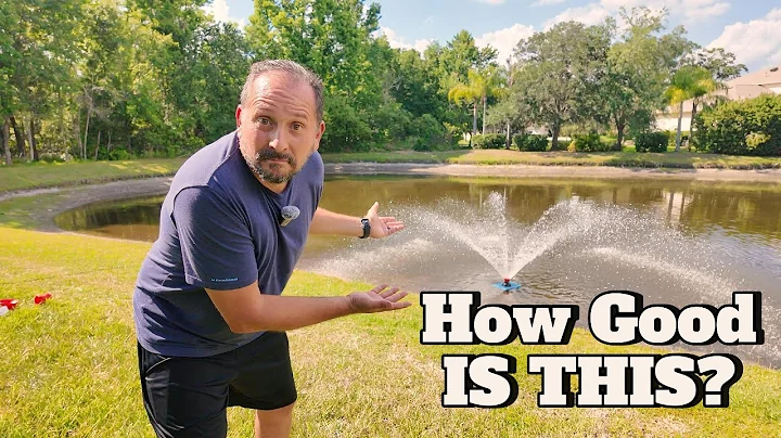 💧 BEAUTIFY & AERATE! 1HP Goldlife Pond Fountain Aerator REVIEW!