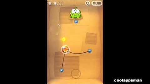 Cut The Rope Free 1-4 Walkthrough - Cardboard Box