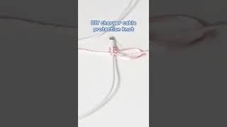 DIY charger cable protection knot