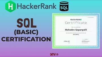 SQL (Basic) Certification | Hackerrank Certifications