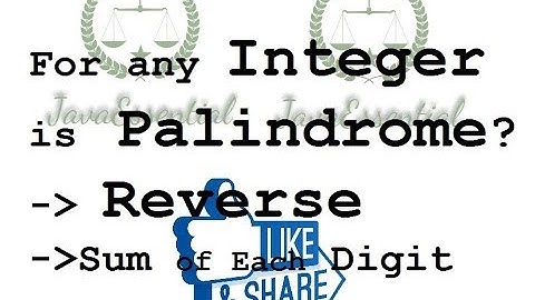Check if given number is palindrome - Cracking the coding interview in java