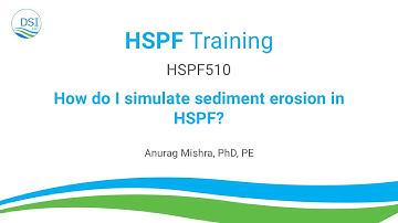 HSPF510: How do I simulate sediment erosion in HSPF?