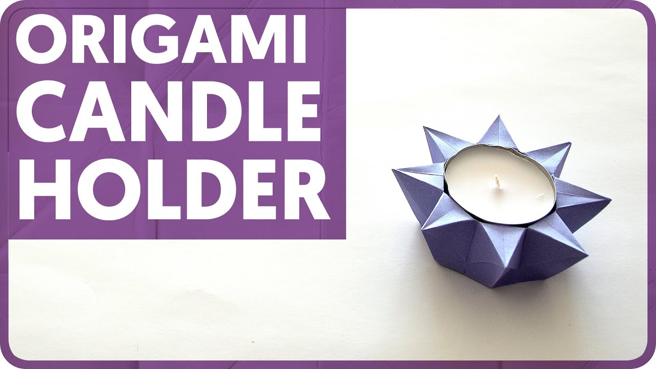 Origami Candle Holder/ Basket (Traditional Model) YouTube