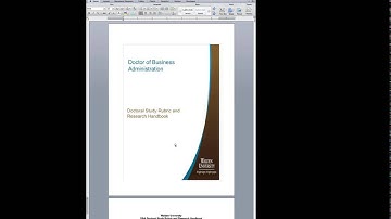 Rubric and Handbook Video Tutorial