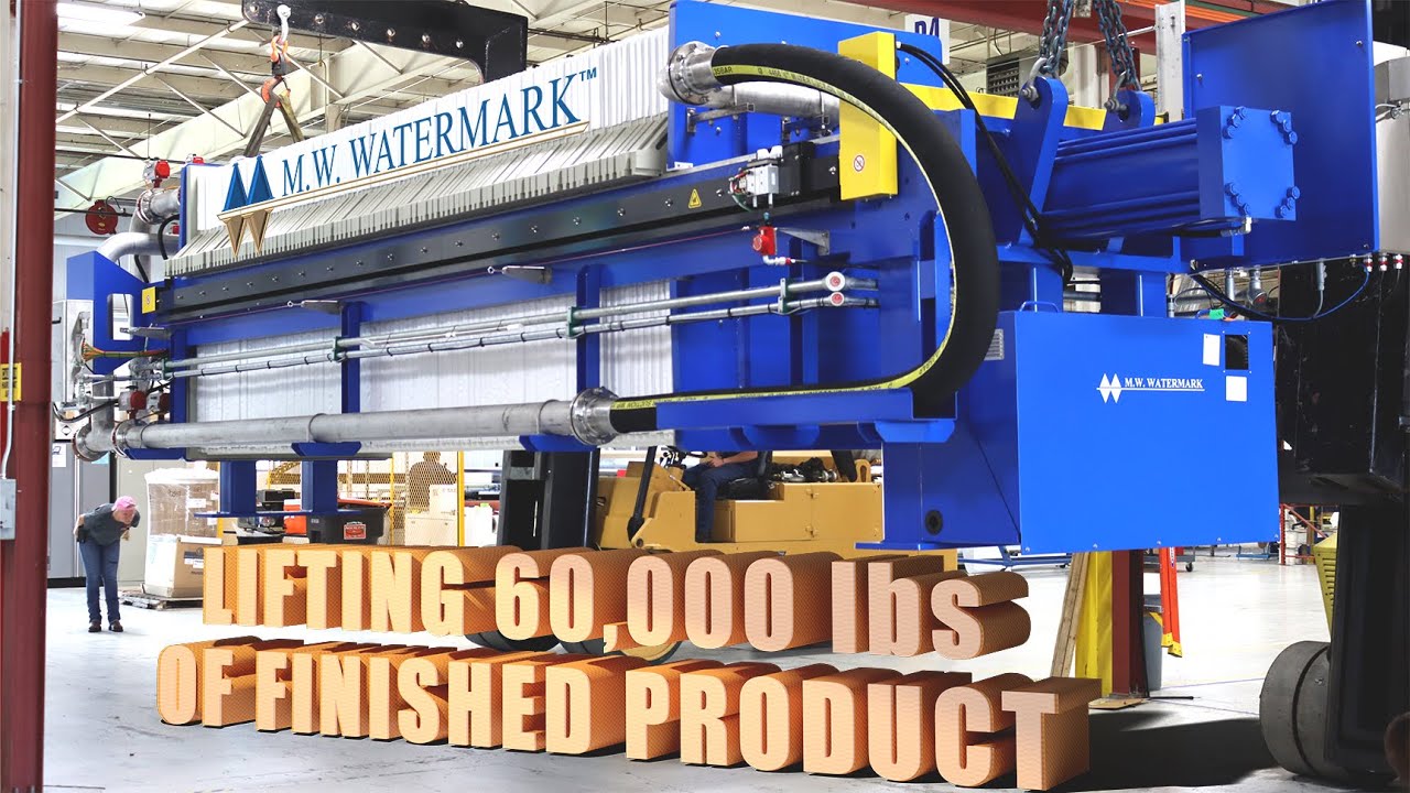 Maneuvering a 60,000-lb Filter Press 