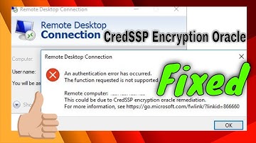 ✔ How to Fix Credssp Encryption Oracle Remediation Error Connection   | #microsoft #solution #oracle