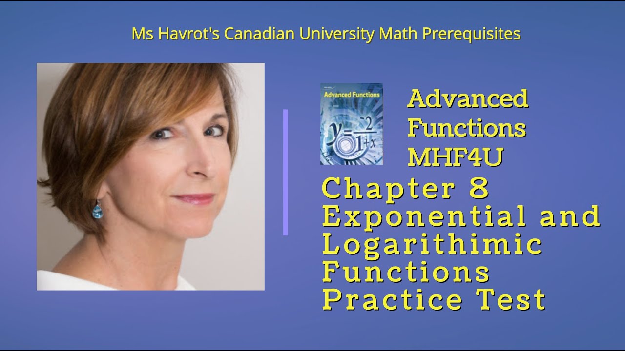 ⁣Advanced Functions Chapter 8 Practice Test