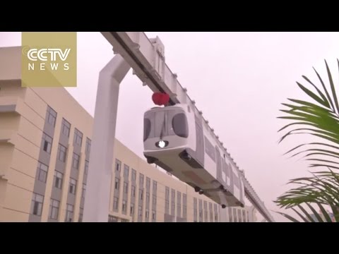 China's first new energy “sky train” runs trial operation in Chengdu Hqdefault