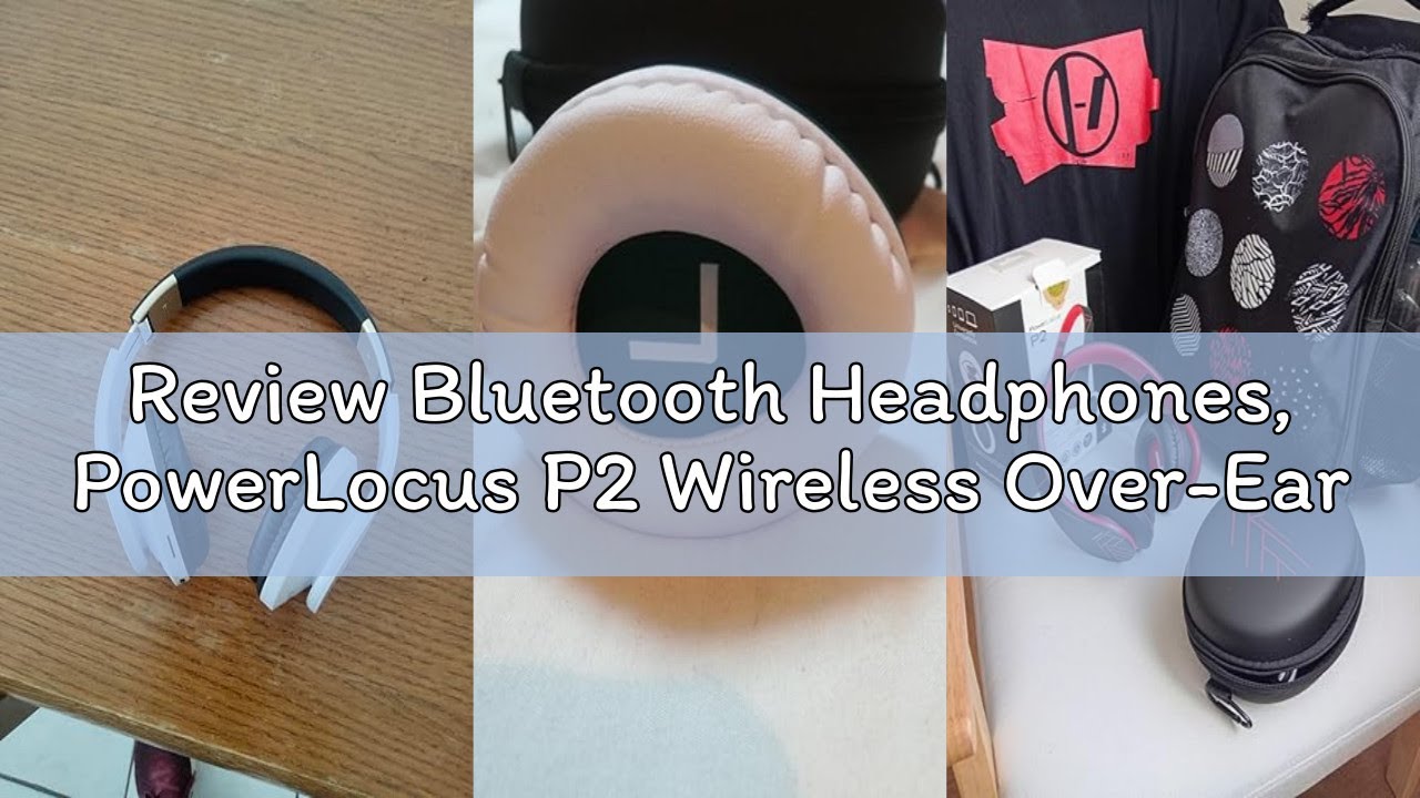 Review Bluetooth Headphones, PowerLocus P2 Wireless Over-Ear Headphones Foldable, With Microphone, M