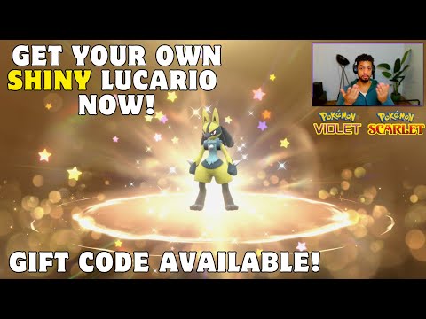 I'm hyped about the shiny Lucario ✨ #greenscreen #mysterygiftcode #pok, Pokémon