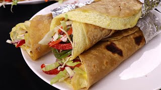 Egg Frankie | Tasty Egg Stuffed Frankie | Anda Frankie | Egg Rolls Recipe | Live Food