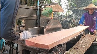 Cilengan mahogany sawmill‼. assembled serkel machine